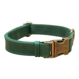 Collar de cuello de ante para mascotas, conjunto de collar de perro de ante pastel con hebilla de bronce, de lujo, de gama alta, Occidental, a buen precio - Product Image 4