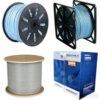 Cable Ethernet CAT6 UTP FTP SFTP de Alta Velocidad, 4 Pares, 23AWG, Cobre, Cat6, Revestimiento de PVC y PE, Cable LAN