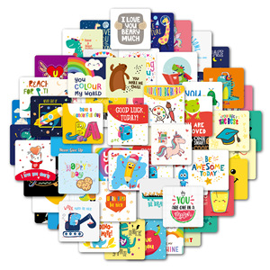 60 jolies notes d'encouragement pour boîtes à lunch scolaires, cartes de vœux en carton pour enfants, options d'écriture manuscrite - Product Image 2