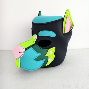Fournisseur de masques et cagoules <span class=keywords><strong>K9</strong></span> en néoprène pour fétichisme canin, avec personnalisation sur mesure, incluant cagoules en éponge et cagoules pour chiot - Product Image 2