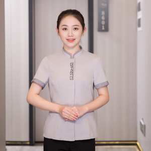 Uniformes <span class=keywords><strong>de</strong></span> personnel d'entretien ménager grande taille, <span class=keywords><strong>prix</strong></span> d'usine en gros, service <span class=keywords><strong>de</strong></span> nettoyage <span class=keywords><strong>de</strong></span> chambre, uniforme d'hôtel - Product Image 4