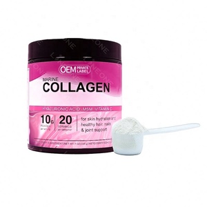 Wholesale OEM Marine Collagen Powder 10g Per Serving with Hyaluronic Acid & Vitamin C for Skin Hydration Hair Nail - Product Image 2