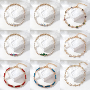 Colección <span class=keywords><strong>de</strong></span> Pulseras XUPING con Circonitas Cúbicas Variadas y Baño <span class=keywords><strong>de</strong></span> Oro, Pulseras <span class=keywords><strong>de</strong></span> Moda y Pulseras Tennis al por Mayor para Mujer - Product Image 5