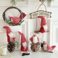 Décorations créatives de Noël pour créer une ambiance festive, pendentifs décoratifs en tissu tricoté de forme irrégulière pour arbre de Noël, en stock