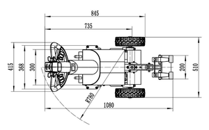 Ce Сертифицированный ODM OEM 1 тонна 2 тонны 3 Тонны Электрический тягач с хорошей ценой - Product Image 6