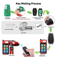 Llave Inteligente Universal Autel IKEY IKEYAT004AL de 4 Botones, Estándar Independiente, para Usar con Programador de Llaves de Auto Altra KM100 IM508 IM608