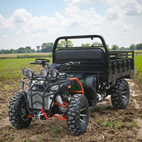 Tracteur à roues diesel 4x2 250cc en gros, ATV, remorque à benne hydraulique pliable, moteur 4 temps, transmission par arbre 4 roues motrices pour adultes, pour la ferme