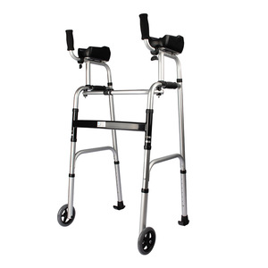 Adjustable Lightweight Folding AXillary Walker & <b>Rollator</b> With Comfortable Armrest For Elderly & Adult Care Product - Product Image 5