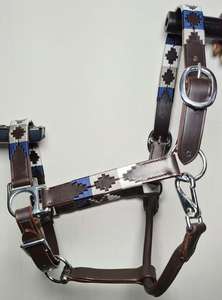 Bridon en cuir véritable fait main, confortable, avec rênes, pour l'équitation en trail et les compétitions de course. - Product Image 2