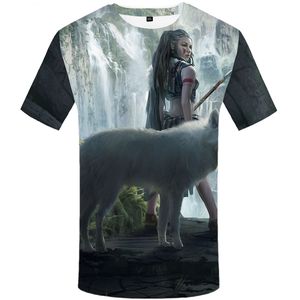 เสื้อยืดพิมพ์ลายหมาป่า มอนสเตอร์ กาแล็กซี่ สำหรับผู้ชาย ไซส์พลัส แบบยั่งยืน สไตล์พังก์ แขนสั้น ตลก ฮิปฮอป ฟิตเนส XS-8XL - Product Image 3