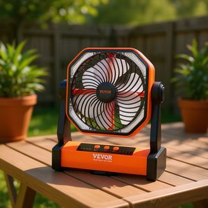 Ventilador de Mesa Portátil Vevor de 8 Pulgadas, Recargable, con Batería, 4 Velocidades, Plegable, Motor de Corriente Continua, Uso en Interiores y Exteriores - Product Image 2