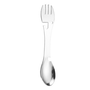 Cuchara-Tenedor Táctica <span class=keywords><strong>para</strong></span> Exteriores, Herramienta de <span class=keywords><strong>Camping</strong></span> Multifuncional 5 en 1, <span class=keywords><strong>Cubiertos</strong></span> Tácticos <span class=keywords><strong>Plegables</strong></span> Portátiles de Acero Inoxidable - Product Image 4