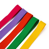 Sangle en polyester et coton à chevrons, ruban sergé personnalisé multicolore avec logo, haute ténacité pour vêtements et bandes décoratives