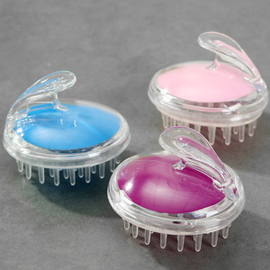 แปรงแชมพูซิลิโคนสำหรับใช้ในครัวเรือนทำความสะอาดหนังศีรษะแชมพูป้องกันอาการคันหวีธรรมดาอัพเกรดได้ง่าย - Product Image 2