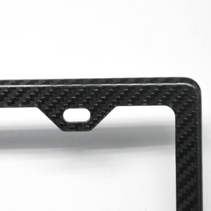Support de plaque d'immatriculation de voiture VEER 100% en fibre de carbone forgée avec deux trous pour BMW/Nissan/Mercedes-Benz/Tesla - Product Image 4