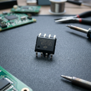 HT66F0021 MCU A/D Flash de 8 bits 1Kx14 8MHz 4 canales ADC de 10 bits 8-SOP 1.8-5.5V Industrial - Product Image 3
