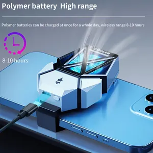 TISHRIC Mini Cooling Fan Cooler Cell Phone Radiator Blocker Smartphone Heat Sink For Charging Games Live Mobile Phone Heatsink