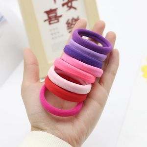 Élastique à cheveux en nylon sans couture de 5 cm, haute élasticité, coloré, pour femmes et filles, usage quotidien, queue de cheval, <span class=keywords><strong>logo</strong></span> personnalisé, vente en gros - Product Image 2