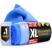 Serviettes de lavage de voiture en PVA Chamois 43*32cm, chiffon de nettoyage pour l'entretien des voitures, chiffon de nettoyage et de séchage pour la maison, couleur aléatoire
