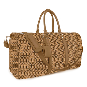 <span class=keywords><strong>Sac</strong></span> <span class=keywords><strong>de</strong></span> voyage en cuir PU personnalisé <span class=keywords><strong>de</strong></span> grande capacité pour hommes et femmes Weekender Vintage Overnight Duffel Bag Sports Tote Duffle Bag - Product Image 1
