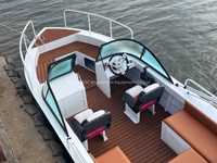 Bateau de débarquement, remorqueur et barge RC en aluminium de luxe, rigide, d'occasion, 16 pieds (5 m), pour transport de passagers et taxi aquatique rapide, à vendre