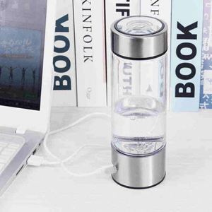 Bouteille d'eau hydrogénée portable en verre rechargeable alcaline, cadeaux promotionnels personnalisés - Product Image 4