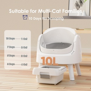 AutoScooper 11 Bac à litière automatique pour chat, grand format, à ouverture supérieure, en matériau PP, facile à nettoyer, pour les foyers multi-chats - Product Image 3