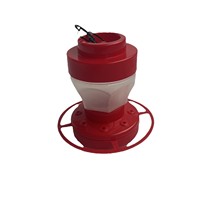 Mangeoire à Nectar Circulaire pour Colibris à 8 Ports d'Alimentation, Suspendue en Extérieur pour Jardin, Cour, Patio, Verrière