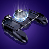 Manette de Jeu H9 Six Doigts avec Gâchettes et Ventilateur de Refroidissement pour Téléphones Mobiles iOS et Android