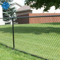 Clôture en treillis soudé galvanisé avec revêtement PVC, montage facile, cadre robuste en acier pour jardin et clôtures sportives