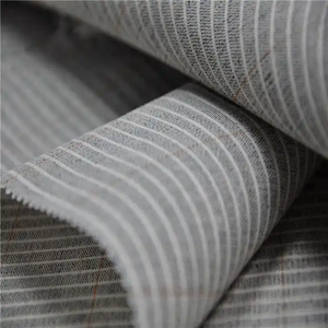 Precio de fábrica 939A Adhesivo fusible <span class=keywords><strong>Soluble</strong></span> en agua 100% Trajes de poliéster Lona <span class=keywords><strong>Entretela</strong></span> - Product Image 6