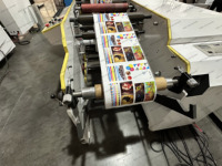 Imprimante flexographique UV automatique 4/6 couleurs avec découpe rotative pour étiquettes, films PVC, feuilles et papier