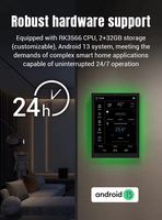 Tablet PC Industrial Android 14.0 de 15.6 Pulgadas con Alimentación POE, RK3576S, Montaje en Pared, Panel Táctil, RJ45, RS485, Matter, Zigbee, Hub para Hogar Inteligente