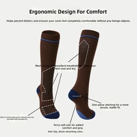 Chaussettes de sport pour femmes, pour la course, le saut à la corde, amincissantes, rehausseuses de la silhouette, pour l'entraînement, le yoga, chaussettes de compression hautes jusqu'au genou, vente en gros