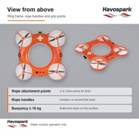 Drone de sauvetage Havospark 930 mm avec anneau de sauvetage, bouée de sauvetage circulaire, télécommande, UAV, vision nocturne IP67, recherche et sauvetage, OEM