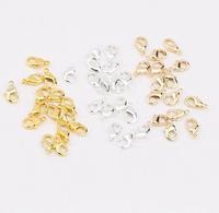 Fermoir en laiton coréen de 10 mm, 12 mm, 15 mm pour bracelets en corde, fermoir mousqueton pour bracelets et colliers DIY