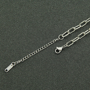 Collier long en forme de Y géométrique au design unique, plaqué argent, style hip-hop, simple, rétro, pour femmes, bijoux tendance - Product Image 5