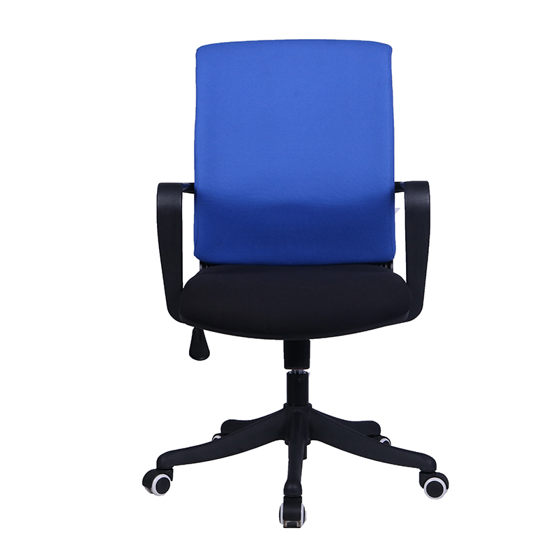 AODA desktop adjustable pool blue fabric mid work chair office chairs with casters
