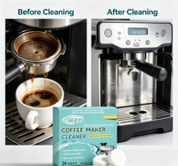 Pastillas de Limpieza para Cafeteras con Fórmula Neutra Sin Residuos que Garantizan una Siguiente Taza de Café con Sabor Limpio