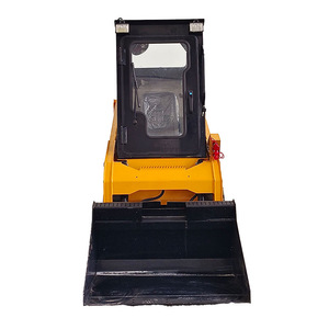 Skid Steer Loader Gasoline Powered <b>White</b> Compact Wheel Loader Short Turning Radius For Outdoor Construction Use - Product Image 2