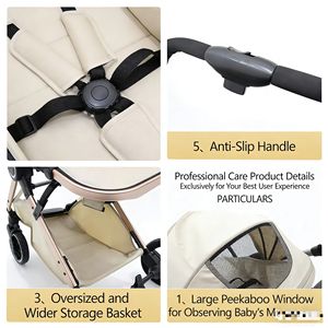 <span class=keywords><strong>Poussette</strong></span> bébé légère, facile à plier, compacte, légère, <span class=keywords><strong>poussette</strong></span> de voyage portable pour avion - Product Image 4