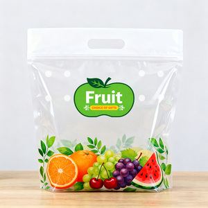 Bolsas Ziplock Personalizadas de 1LB y 2LB, Bolsas de Plástico para Frutas, Bolsas Ziplock Transparentes para Uvas, Embalaje - Product Image 5