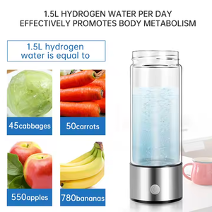 Nâng cấp 400ml 1300-1500ppb Hydrogen chai nước xách tay điện Hydrogen cốc nước H2 nhà sản xuất nước chai cho hộ gia đình sử dụng - Product Image 6