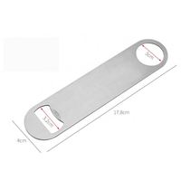 Vente à chaud Ouvre-bouteille vierge personnalisé par sublimation Ouvre-bouteille de bière de bar Ouvre-bouteille plat en acier inoxydable 420/