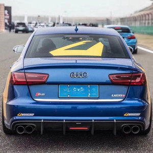Nouveau diffuseur arrière en fibre de carbone A6 A6L S6 avec éclairage pour <span class=keywords><strong>Audi</strong></span> A6 2012-2015 - Product Image 2
