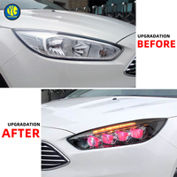 Phare avant YU GUANG pour Ford Focus MK3 2015-2018, amélioration des phares, LED cristal, pièces automobiles, projecteurs de phares, feux de jour DRL