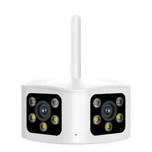 4K IP66กล้องรักษาความปลอดภัย Wi-Fi เลนส์คู่กลางแจ้งกันน้ำพร้อม180 ° มุมมองกว้างพิเศษและตรวจจับการเคลื่อนไหวแบบกด - Product Image 2