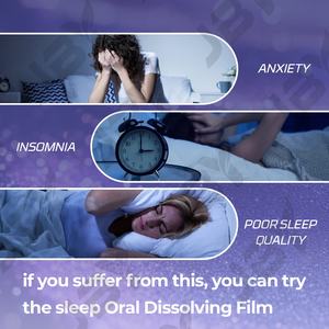 <span class=keywords><strong>Film</strong></span> oral à dissolution rapide à la mélatonine avec L-théanine pour la relaxation et le soutien contre l'insomnie, marque privée JBY OEM ODM - Product Image 4