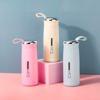 Jolie bouteille d'eau en verre de 400ml, Mini bouteille Thermos pour cadeau publicitaire, bouteille d'eau créative pour enfants, vente en gros