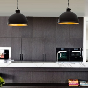 Industrie 4-Lichter-Wimpernlampe mit Gold eingebautes Kuppelschatten ORB-Vorlage Kücheninsel Esszimmer Flur Wohnzimmer - Product Image 4